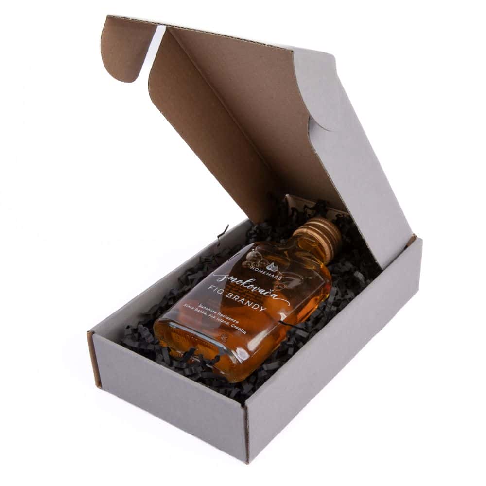 Geschenkbox Present 185 x 100 x 40 mm Schiefergrau