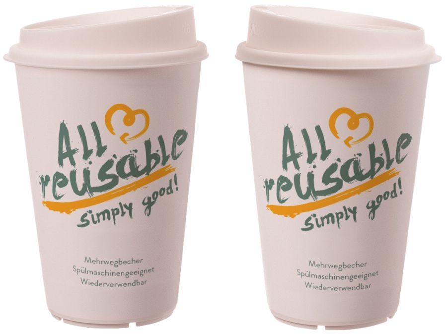 Deckel für Mehrweg-Kaffeebecher To Go Ø 80 mm