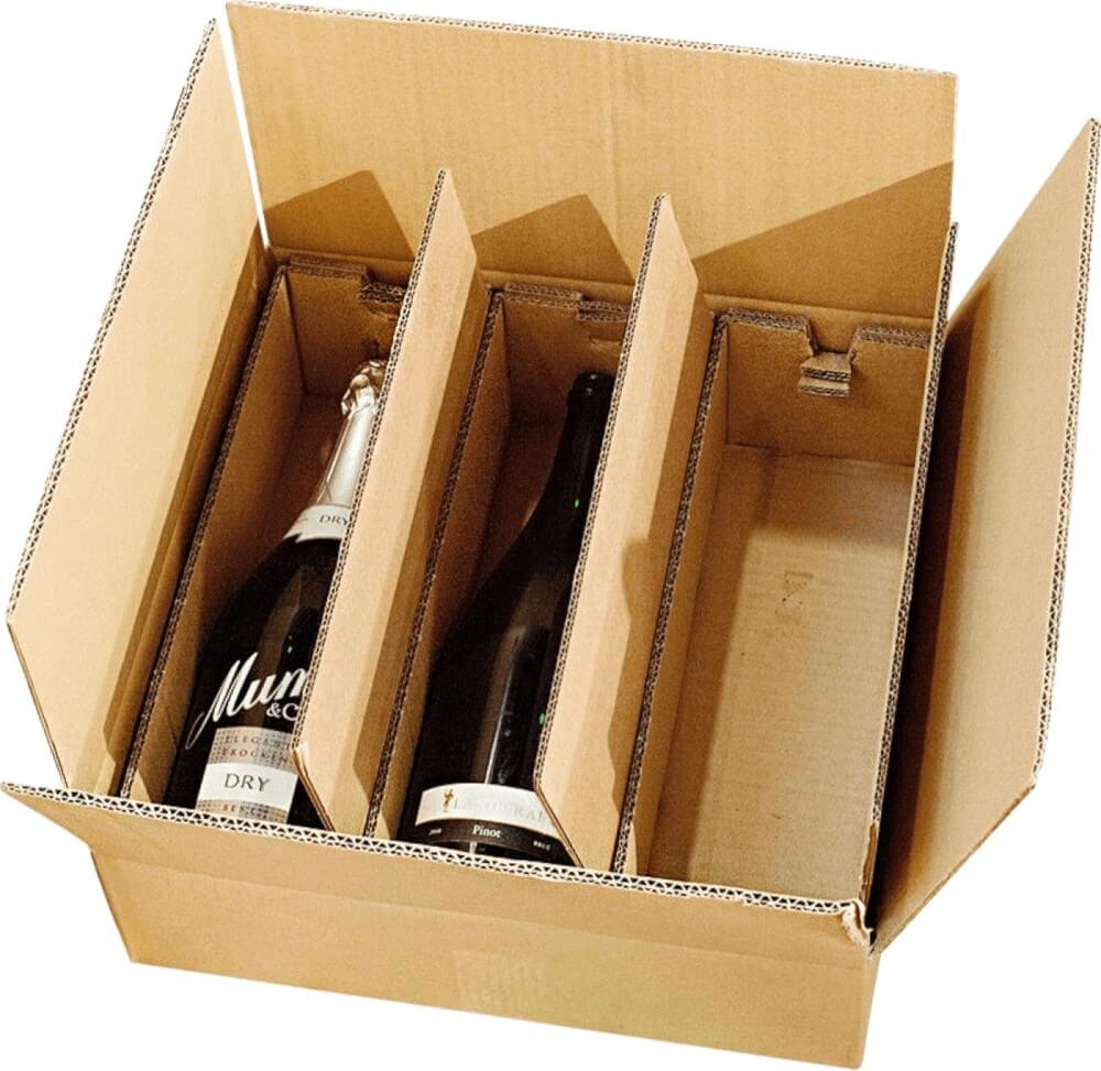 Flaschenkarton Magnum 3er Set für 3 Flaschen