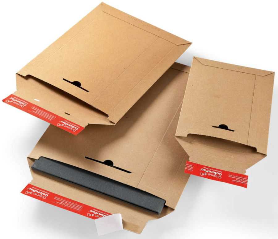 Versandtasche Vollpappe, braun 310 x 445 x 0-30 mm