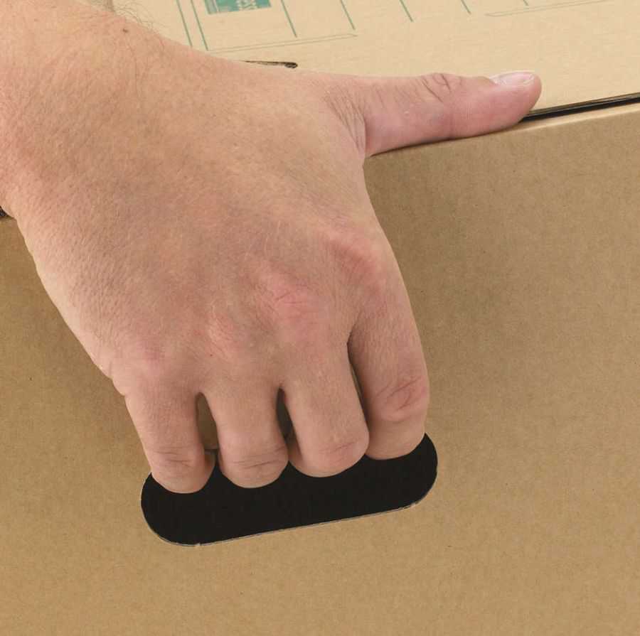 Lagerbox für Ordner "ECO", braun, 426 x 326 x 295 mm