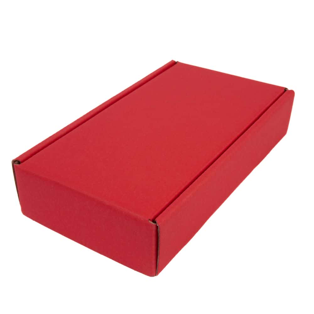 Geschenkbox Present 185 x 100 x 40 mm Rubin Rot