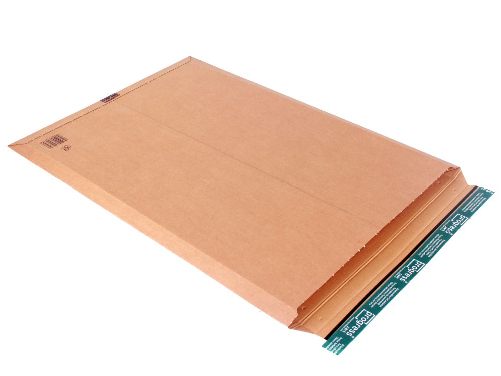 Versandtasche "Premium" Wellpappe, braun 530 x 740 x 0-55 mm