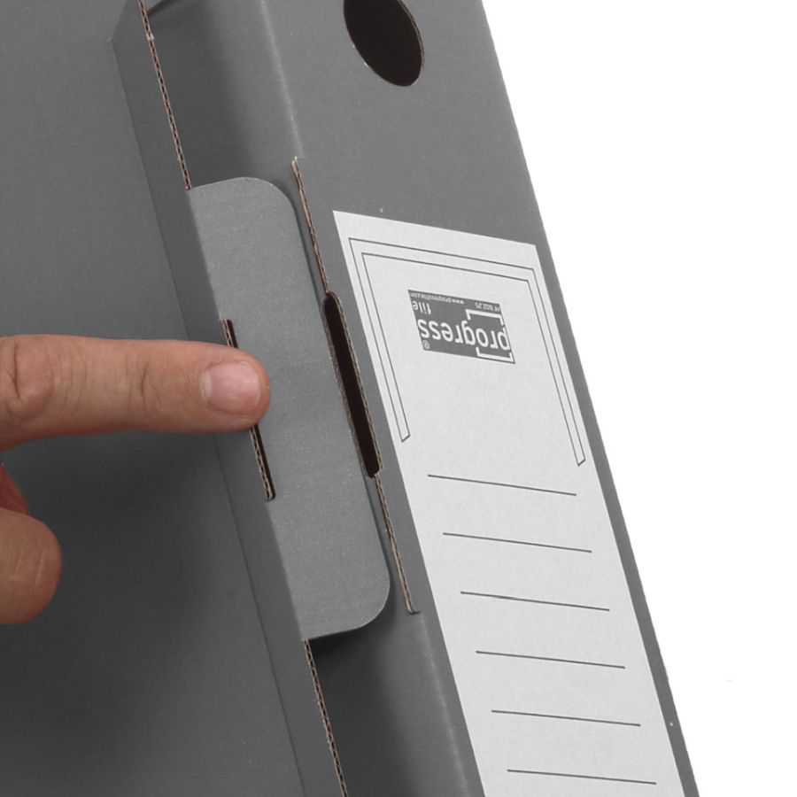 Archivboxen "Select 80/100" grau 315 x 260 x 76 mm (DIN A4+)