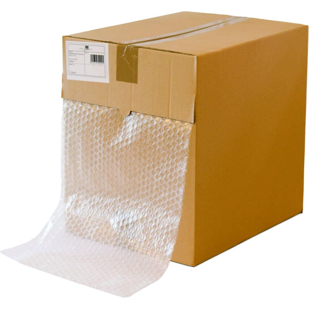 50 µ Luftpolsterfolie, 0,3 x 33 m im Spenderkarton