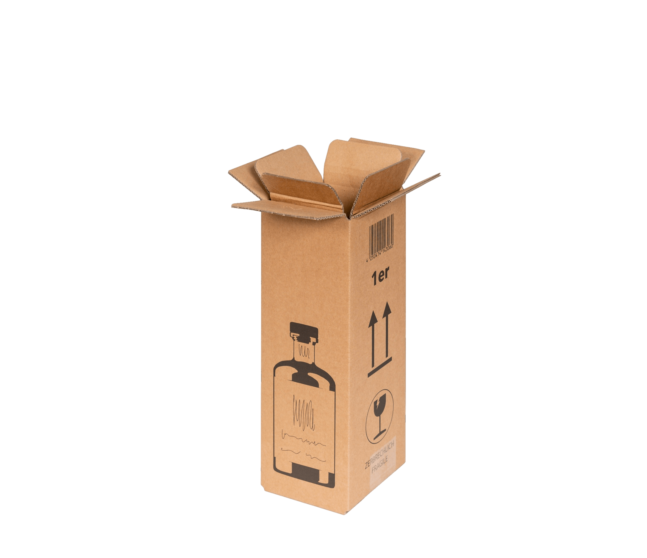 Gin Versandverpackung 1er für 1 Flasche Gin Versandverpackung 1er für 1 Flasche