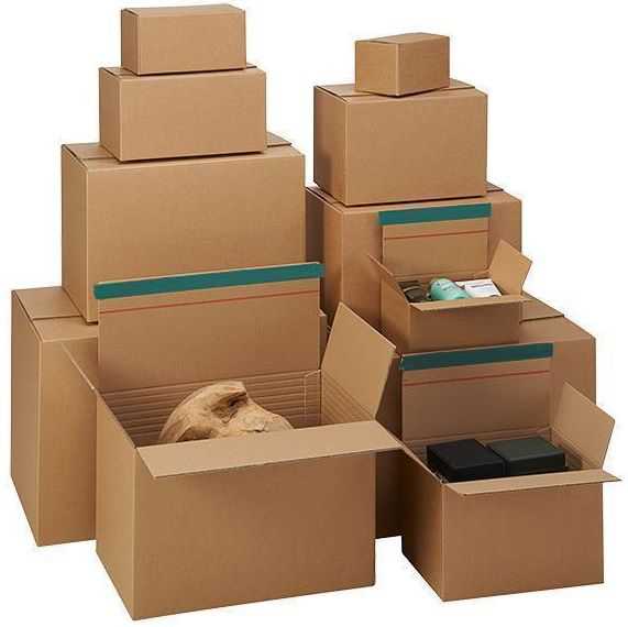 Versandkarton "Premium" mit Steckboden 590 x 390 x 400-265 mm