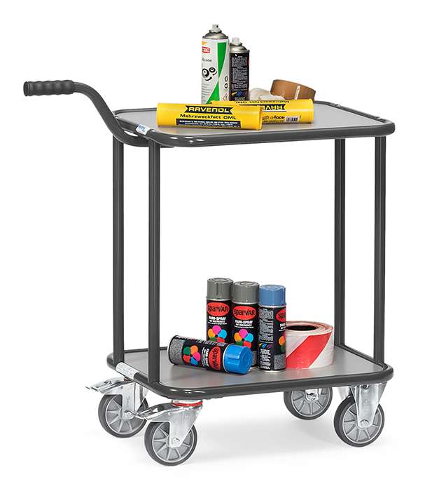 Fetra Transportwagen Griffroller Grey Edition 2 Holzböden