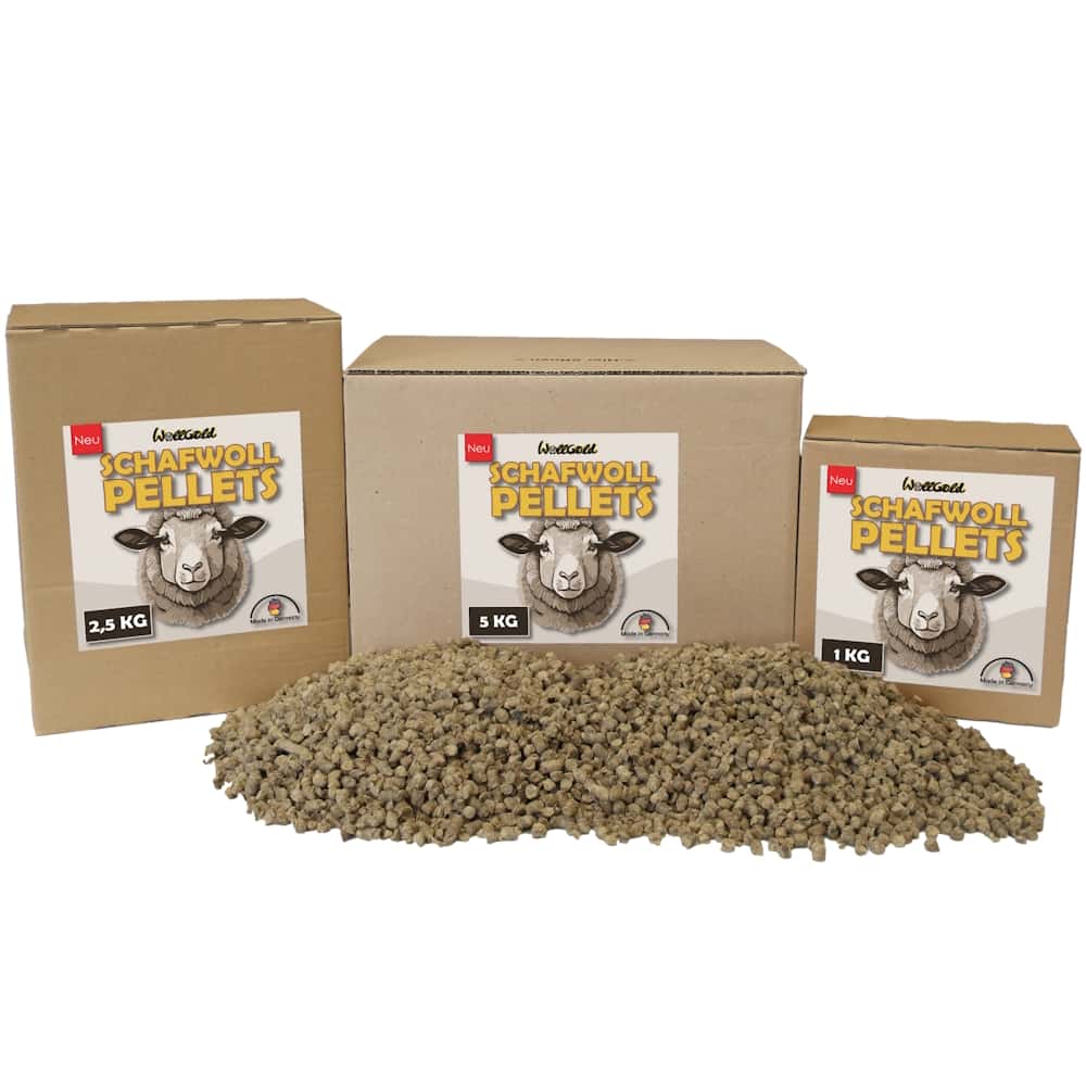 WollGold Schafwollpellets Dünger 5 kg