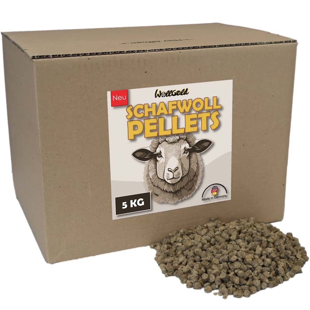 Schafwollpellets WollGold Dünger 5 kg