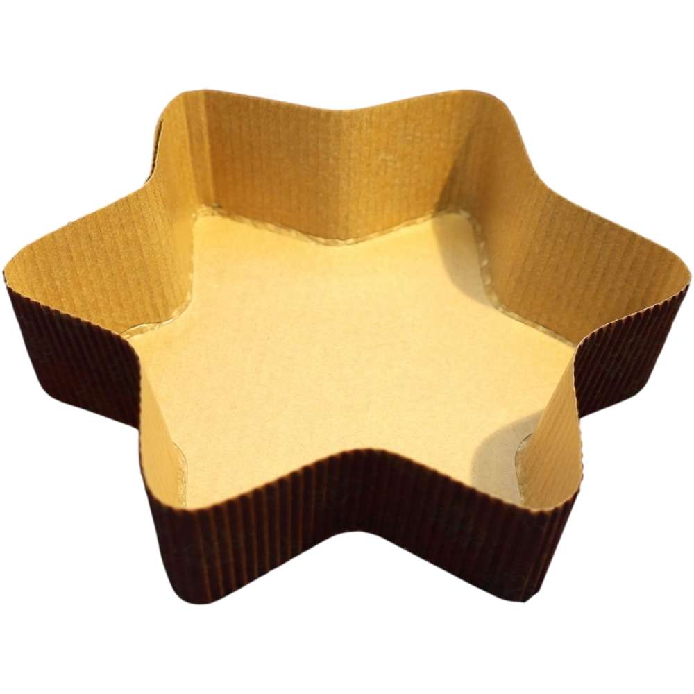 Einweg Backform Papier, süße Motive "kleiner Stern" Ø 130 mm x 35 mm Einweg Backform Papier, süße Motive "kleiner Stern" Ø 130 mm x 35 mm