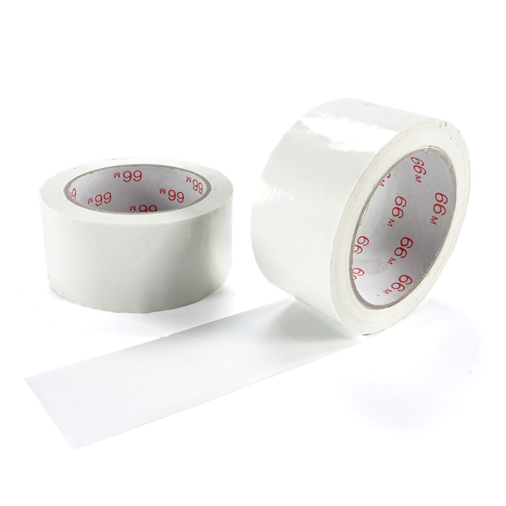 PVC Klebeband weiß 50 mm x 66 m MOQ 6