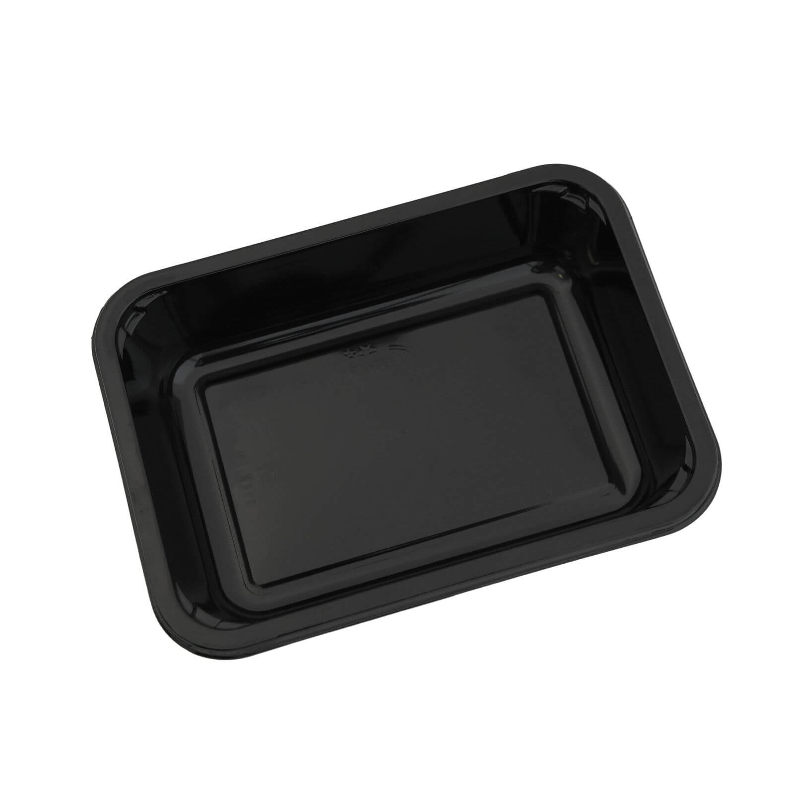 Siegelschale C-PET schwarz, ungeteilt 187 x 137 x 40 mm (700 ml)