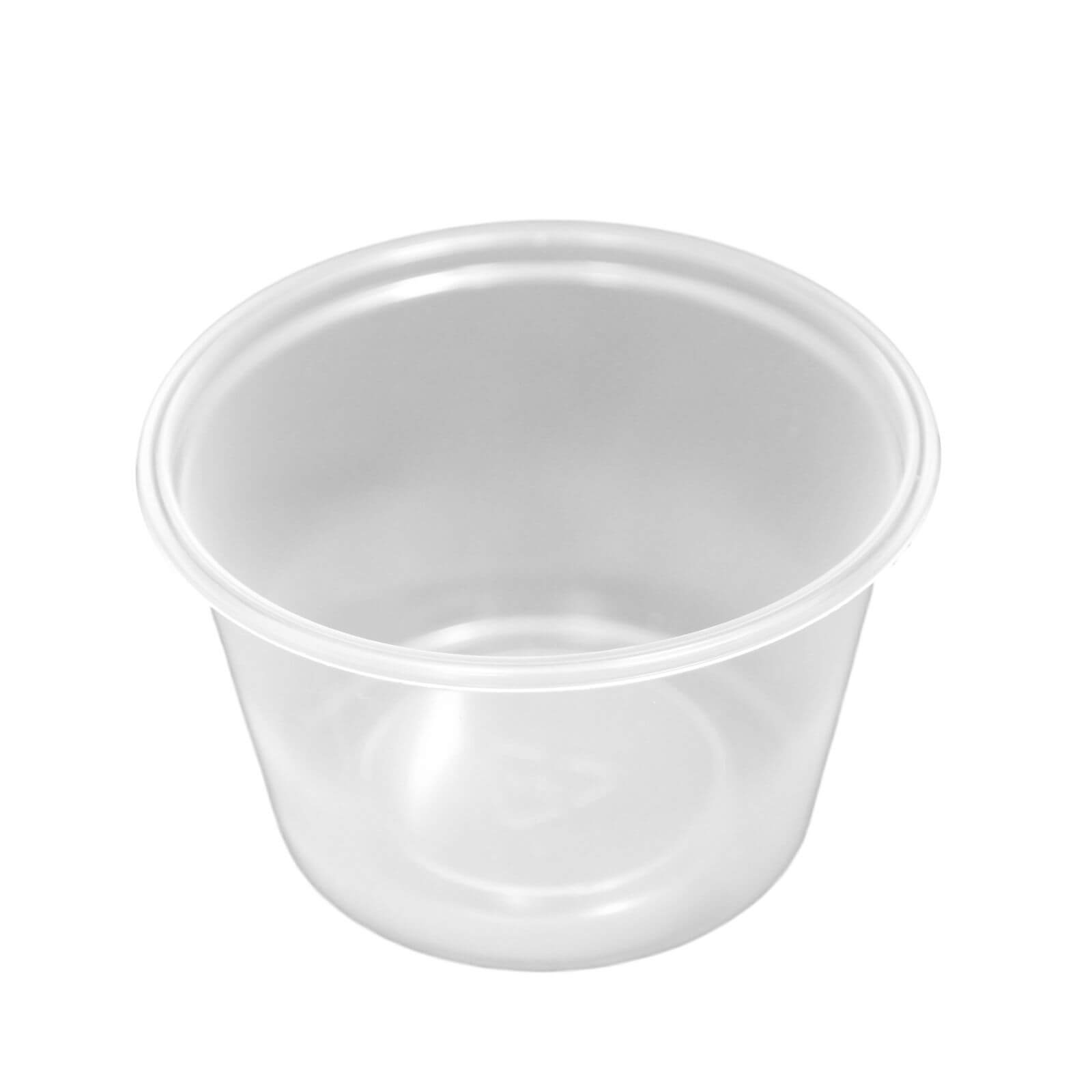 Transparenter Feinkostbecher PP (ECO) 100 ml (Ø 70,3 x 49 mm) Transparenter Feinkostbecher PP (ECO) 100 ml (Ø 70,3 x 49 mm)