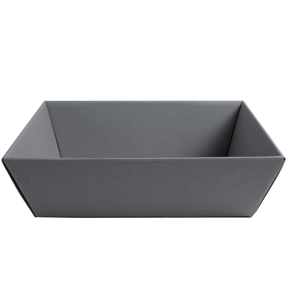 Präsentkorb viereckig 200 x 275 x 80 mm Schiefergrau