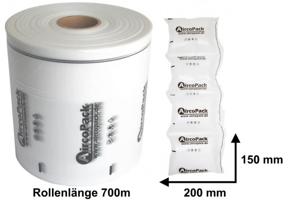 Luftpolsterfoliekissen für AP-X3 & X4 150 mm x 200 mm x 700 m