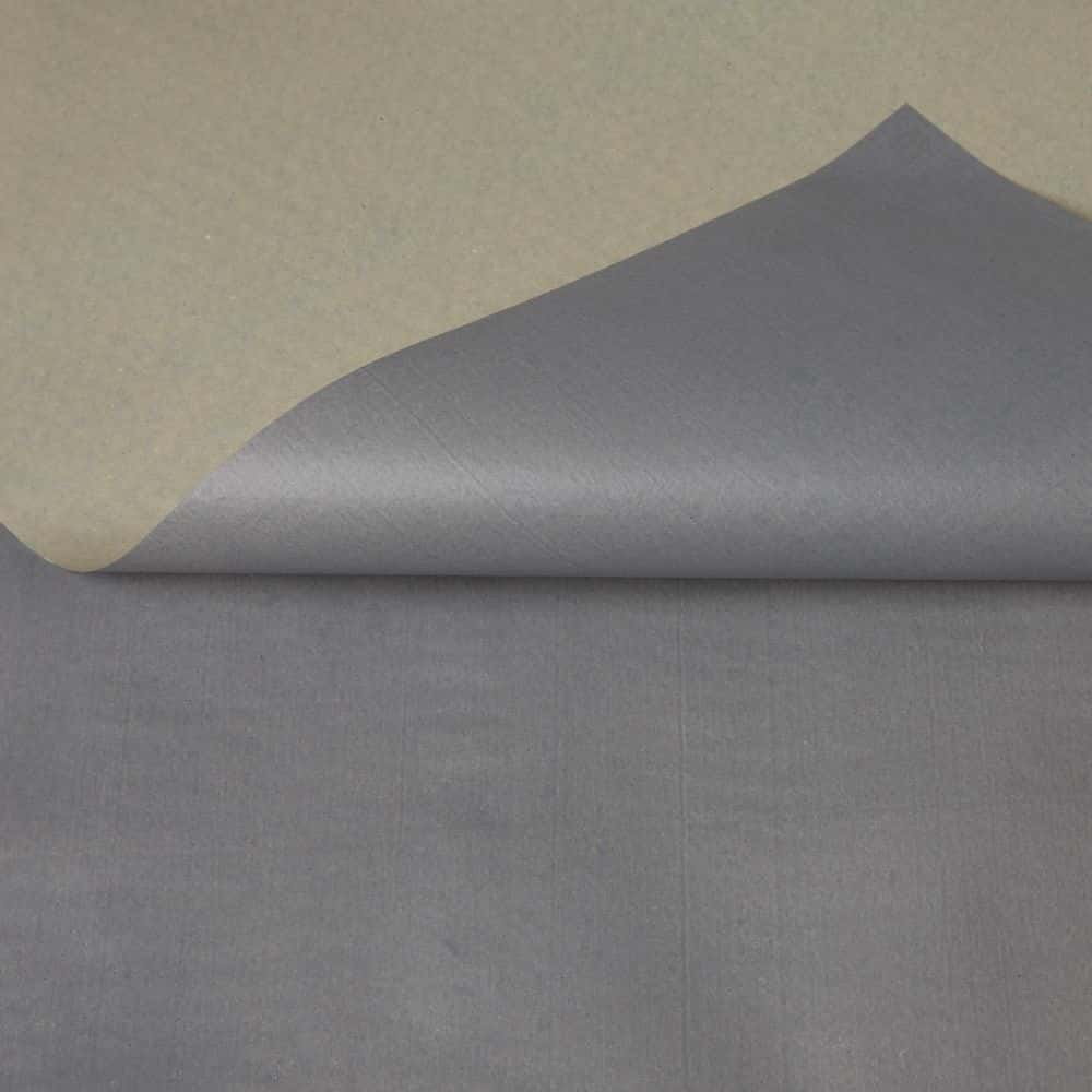 Seidenpapier Graspapier Bogenware einseitig farbig 375 x 500 mm Platingrau