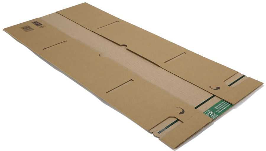 Versandverpackung "Premium Security Flap" 2-wellig, braun 320 x 320 x 0-55 mm (LP)