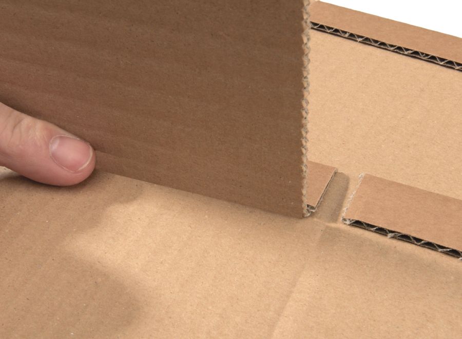 Buchverpackung "Premium" Wellpappe, braun 960 x 644 x 0-80 mm (DIN C1)