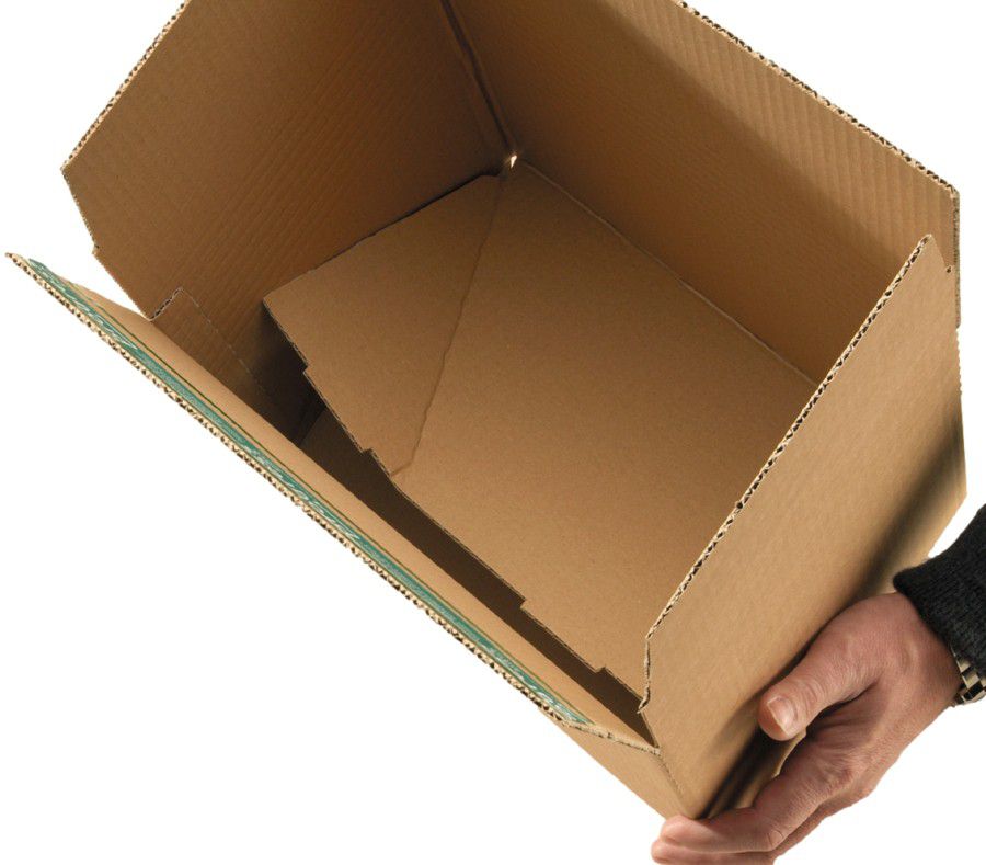 Blitzbodenkarton "Premium“ SK, HR, braun 165 x 120 x 70 - 100 mm (DIN C6)