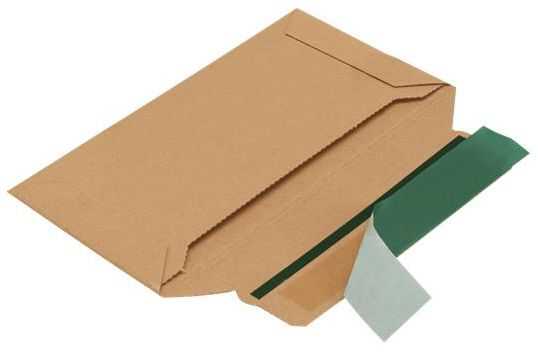 Versandtasche "ECO" Querbefüllung, Wellpappe, braun 205 x 97 x 30 mm (DIN lang)