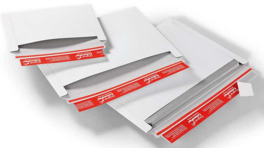 Versandtasche Vollpappe, Querbefüllung, weiß 227 x 160 x 0-30 mm (DIN A5)