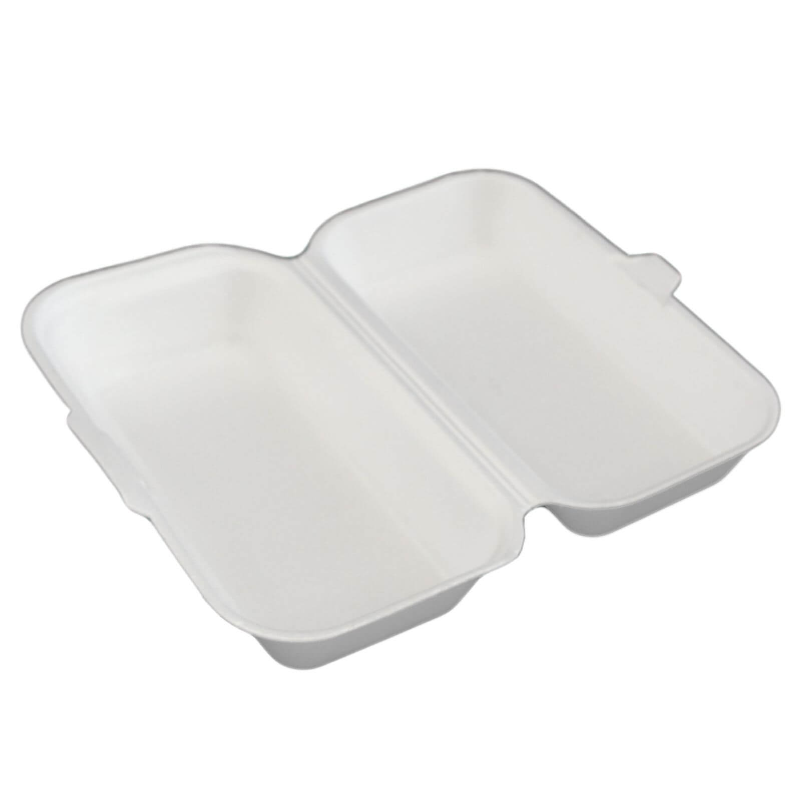 Thermo-Klappbox Lunchbox XPS Styropor weiß, 215 x 125 x 65 mm