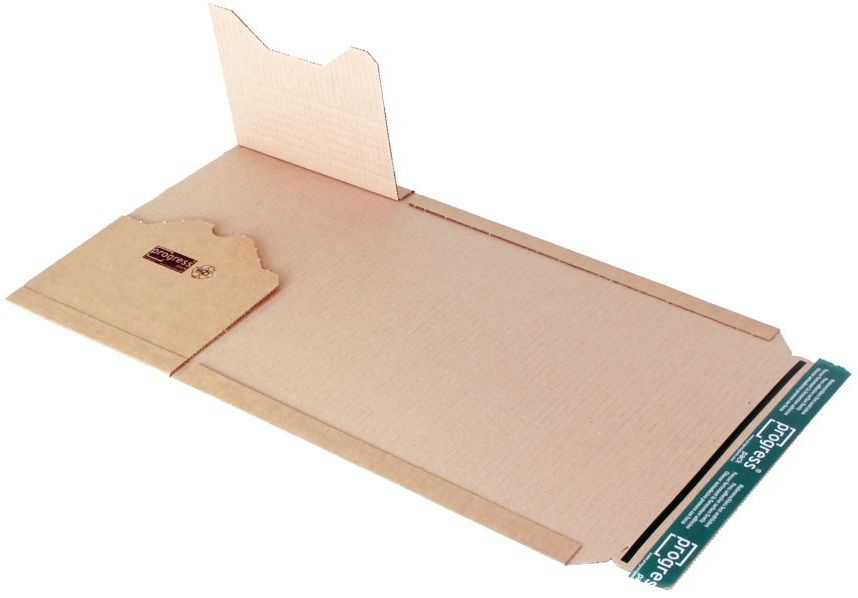 Buchverpackung "Premium" Wellpappe, braun 274 x 191 x 0-80 mm (DIN B5)