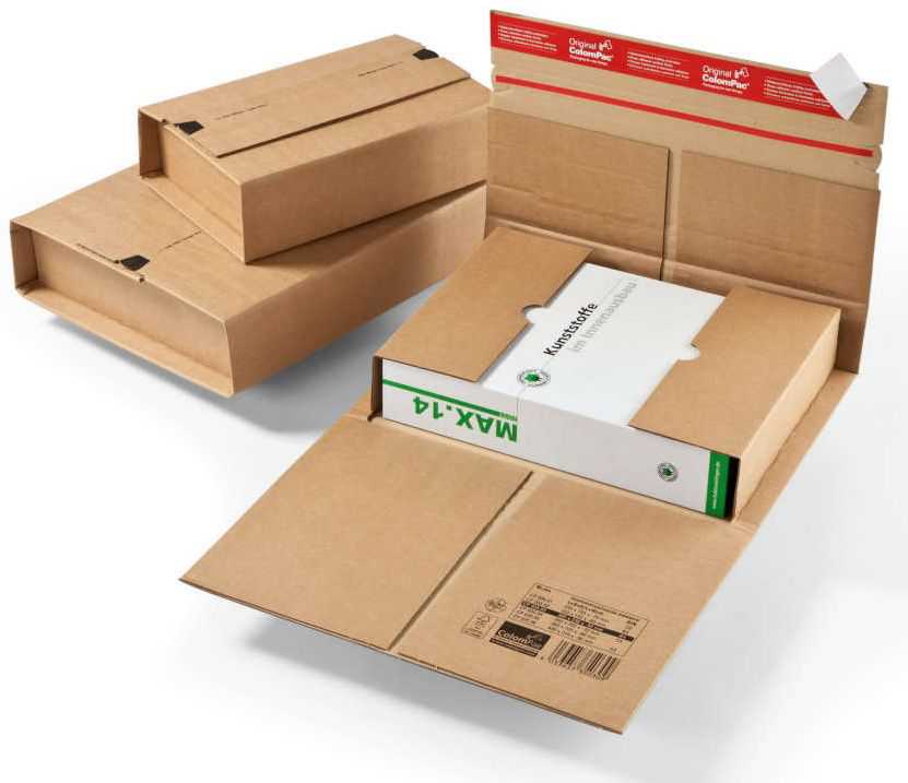 Versandverpackung Wellpappe, braun 350 x 320 x 0-80 mm