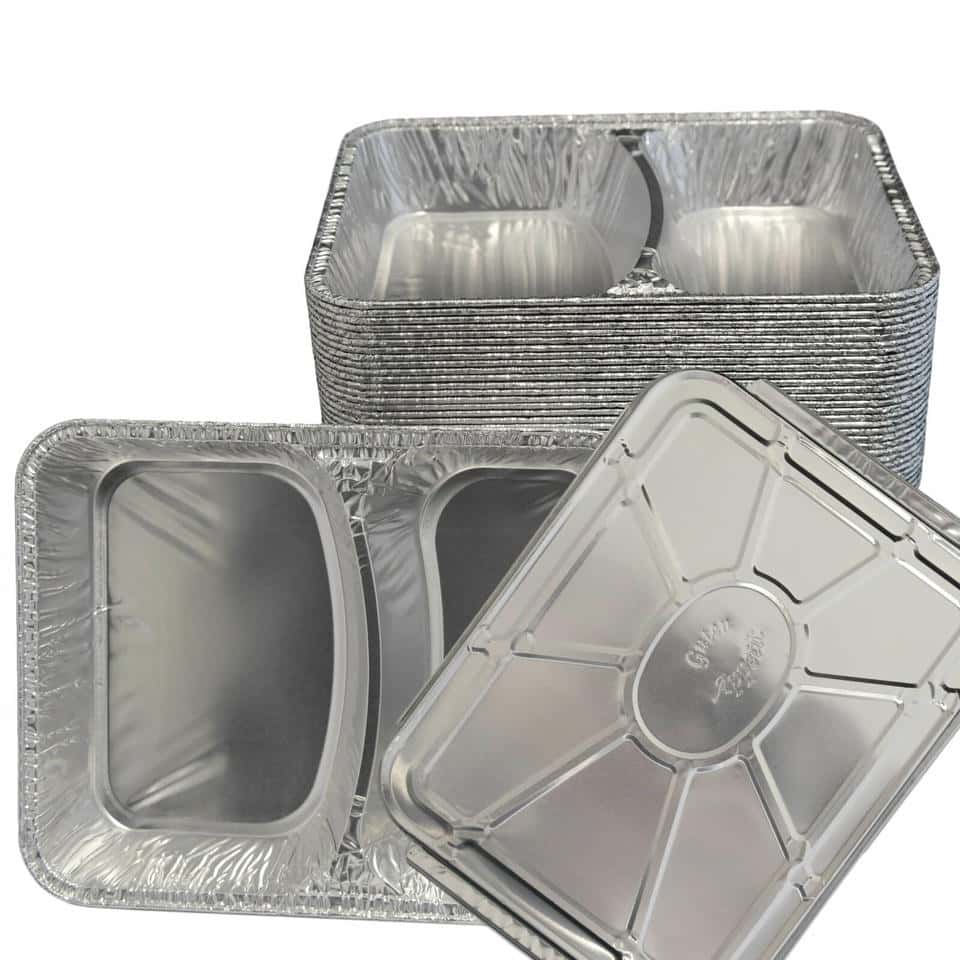 Aluschalen mit Deckel (Aluminium) R808G-Set
