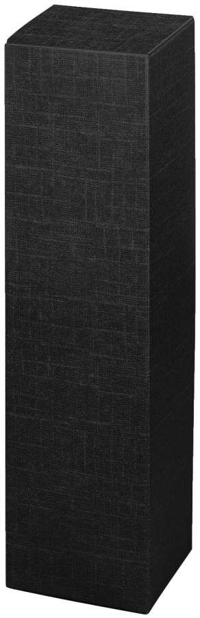Geschenkbox Strukturprägung 1er Wein/Sekt 355 mm schwarz/natur