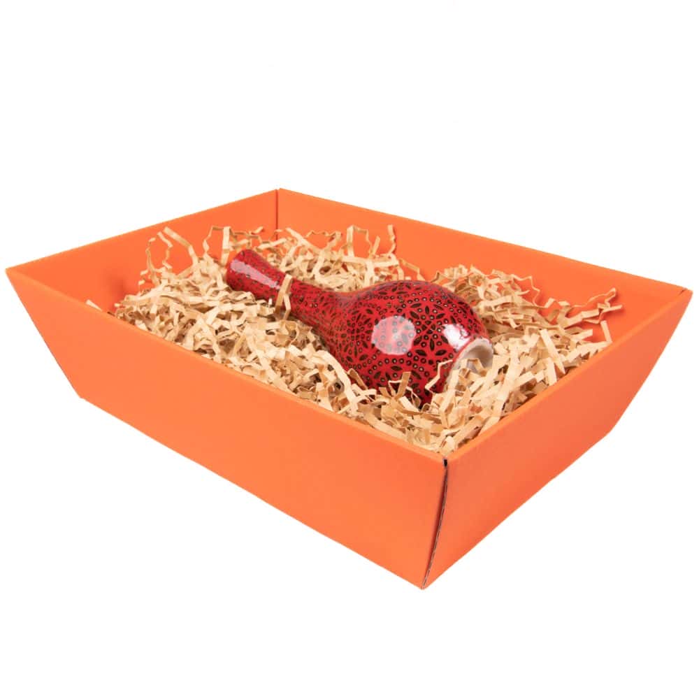 Präsentkorb viereckig 200 x 275 x 80 mm Orange