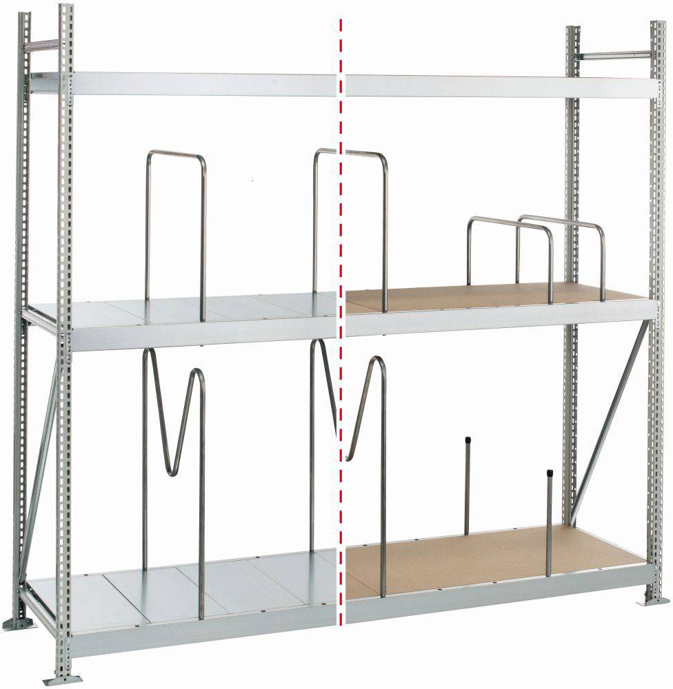 Weitspannregal WS 3000 Grundregal 2.000 x 2500 x 500 mm Holzpaneelen