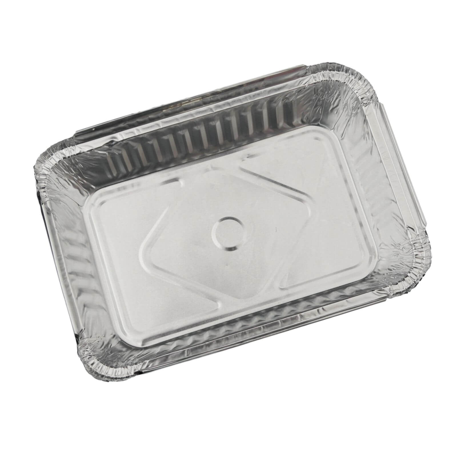 Aluschale eckig ungeteilt (mit Knickrand) 214 x 149 x 43 mm (R1L) (ca. 928 ml) Aluschale eckig ungeteilt (mit Knickrand) 214 x 149 x 43 mm (R1L) (ca. 928 ml)