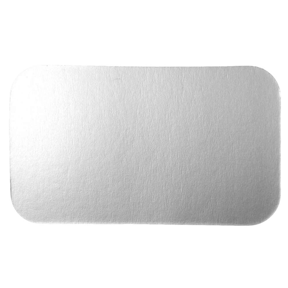 Aluschalendeckel, Karton alukaschiert 216 x 128 mm (CR82L) + (CR65L)