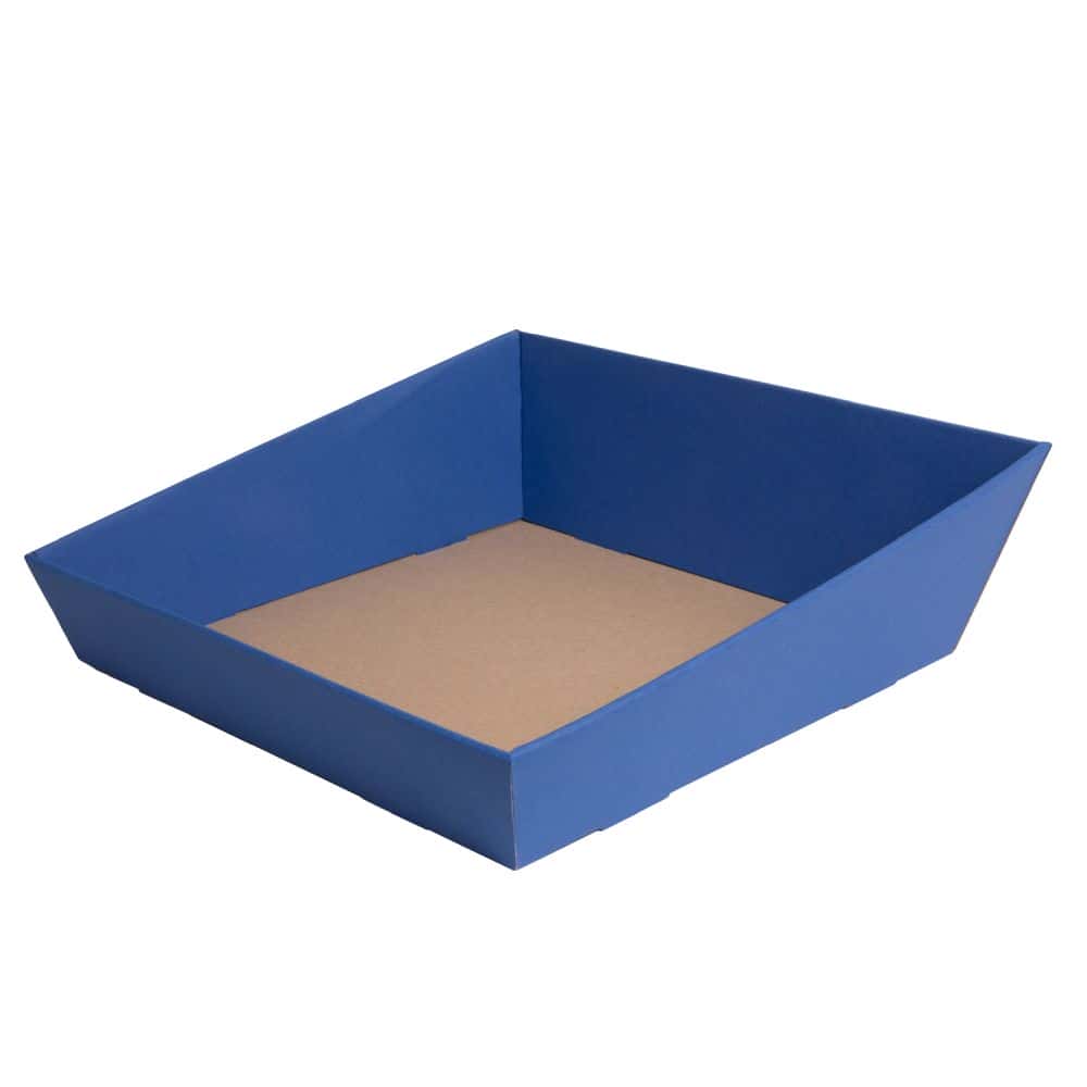 Präsentkorb quadratisch 260 x 260 mm Saphir Blau