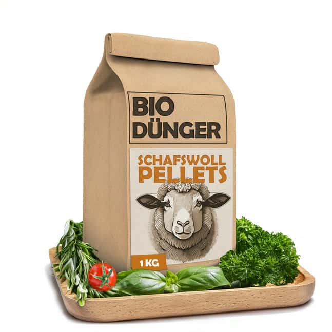 WollGold Schafwollpellets Dünger 1 kg