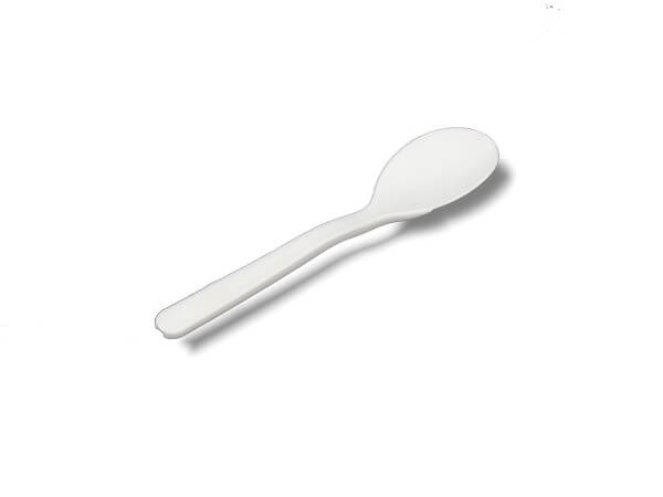 naturweißes Bio Einwegbesteck C-PLA Kaffeelöffel
