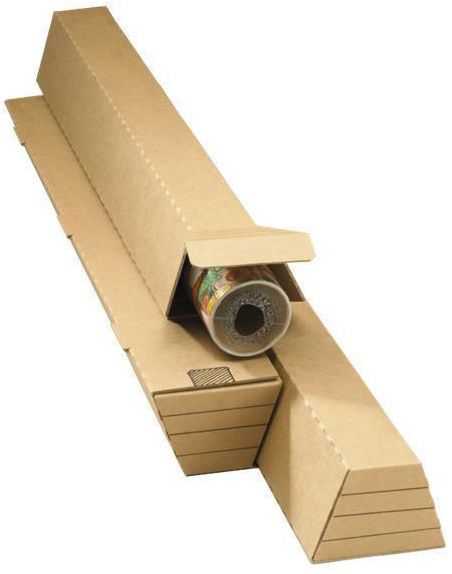 Trapez Versandhülsen "Premium extra" portooptimiert, 2-wellig 705 x 145/108 x 75 mm (DIN A1+)