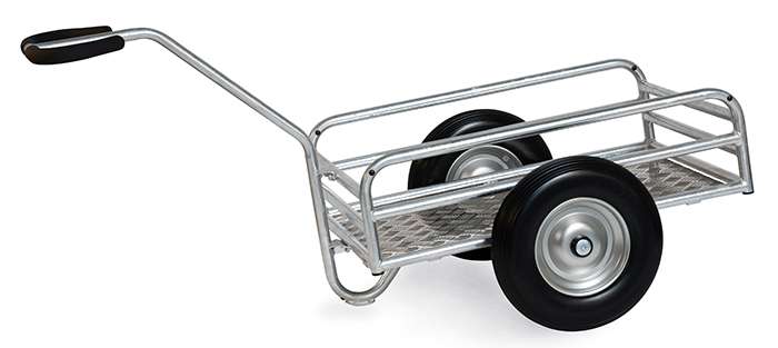 Fetra Handwagen verzinkt, 845 x 545 mm, PU-Vollreifen