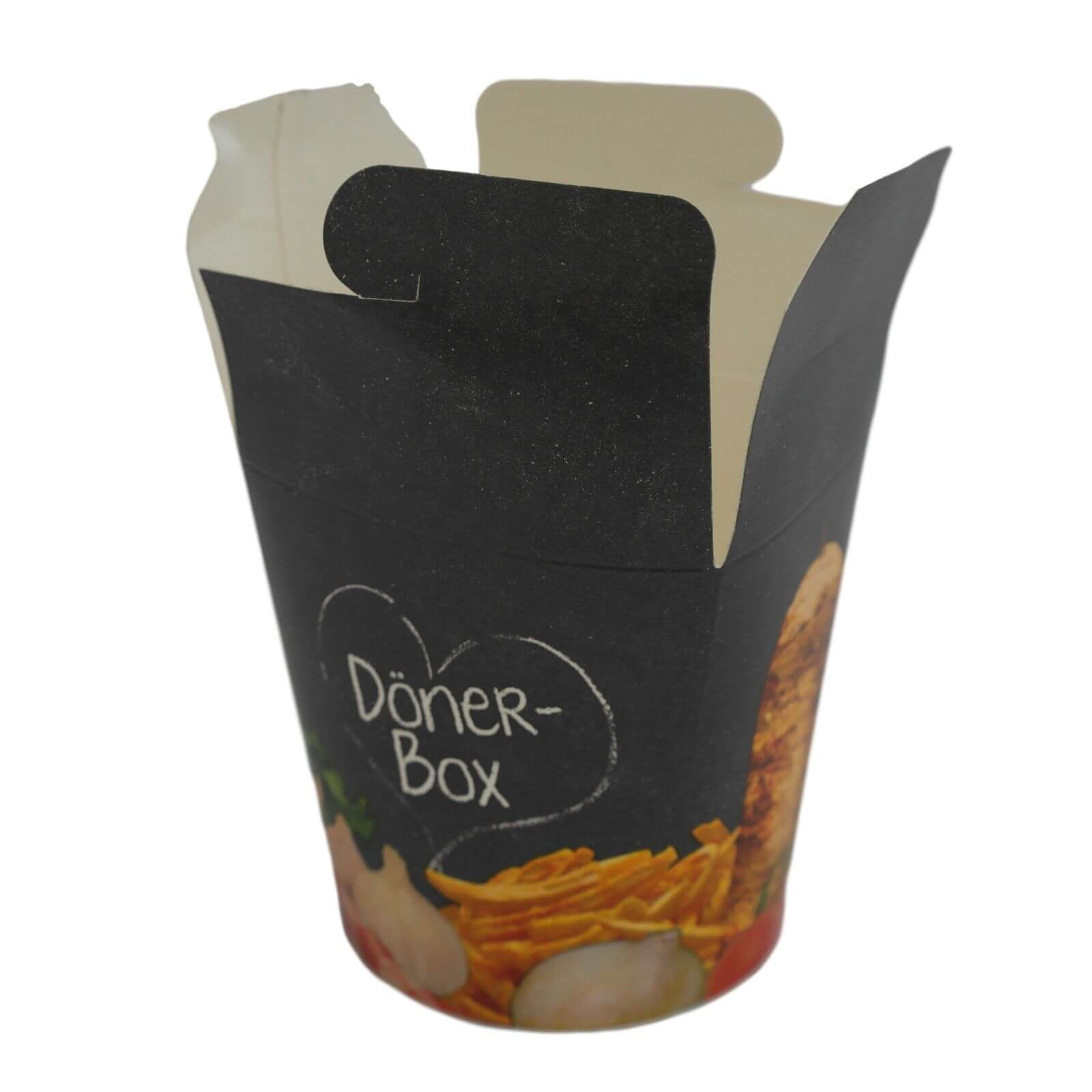 Papp Dönerbox Foodcontainer rund (Motive Döner) 710 ml 24 oz, 9,3 x 15,7 cm Papp Dönerbox Foodcontainer rund (Motive Döner) 710 ml 24 oz, 9,3 x 15,7 cm