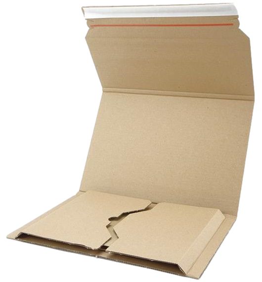 Buchverpackung braun 328 x 255 x 0-80 mm (DIN C4)