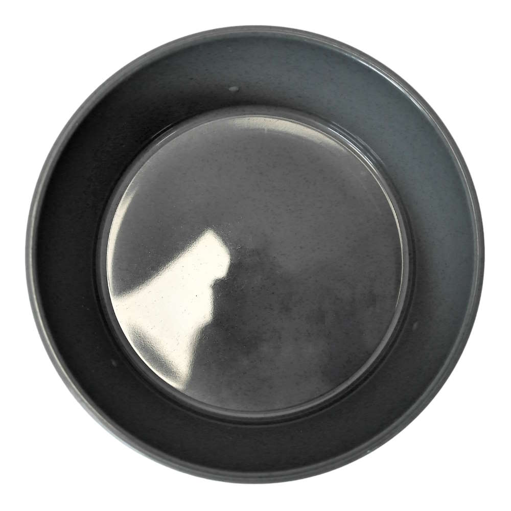 Mehrwegbehälter grau, rund 900 ml (Ø 155 x 63 mm)