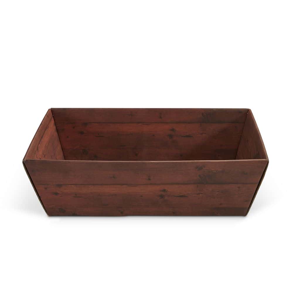 Präsentkorb viereckig 200 x 275 x 80 mm Holz