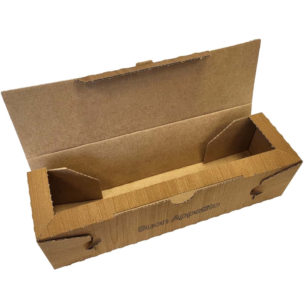 Pizzakarton NYC braun KRAFT "Fresh & Tasty" Rollo 7 x 8 x 28 cm
