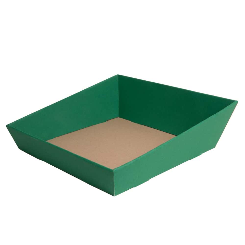 Präsentkorb quadratisch 260 x 260 mm Smaragd Grün