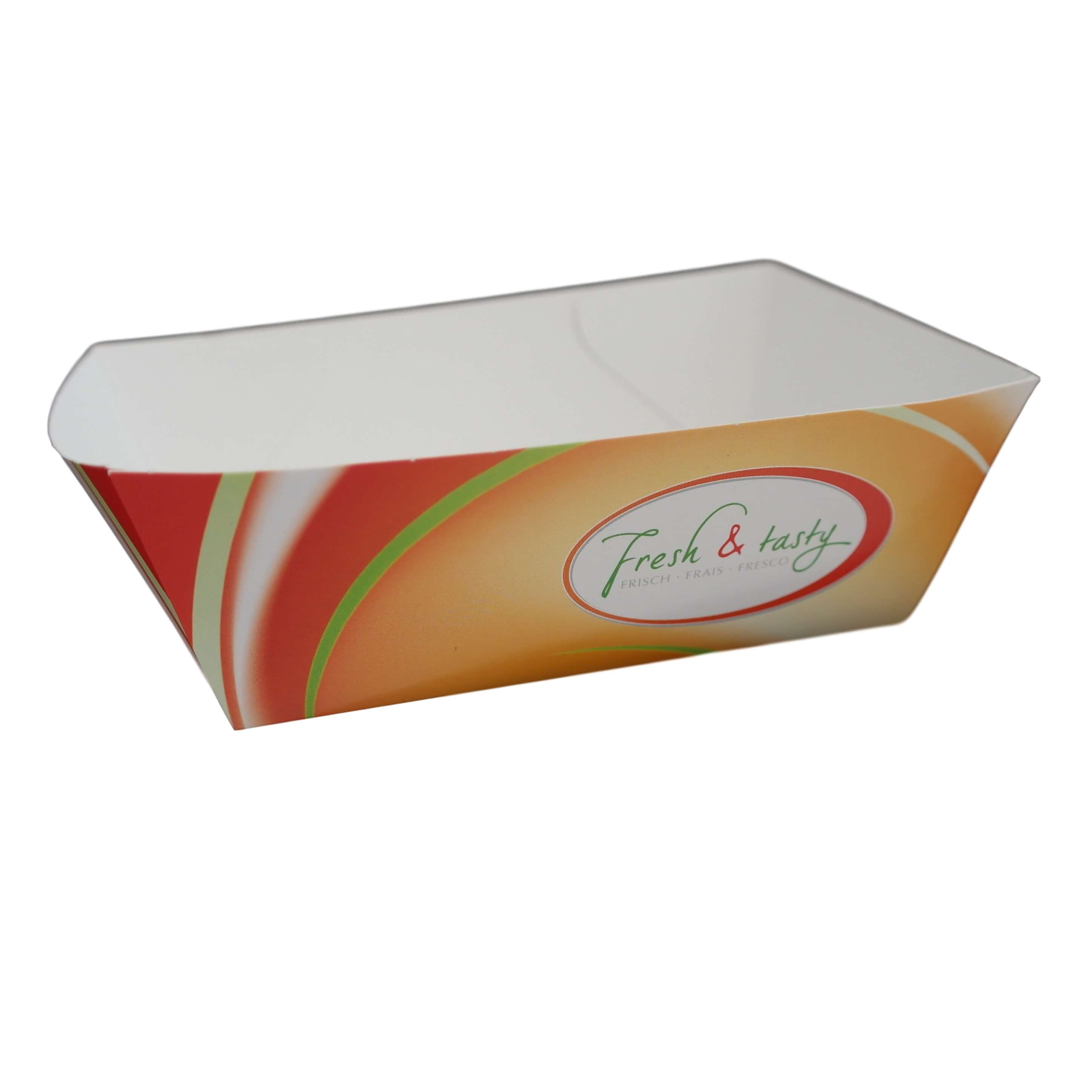 Snackschale, Pappschale (Fresh & Tasty) 124 x 87 x 42 mm