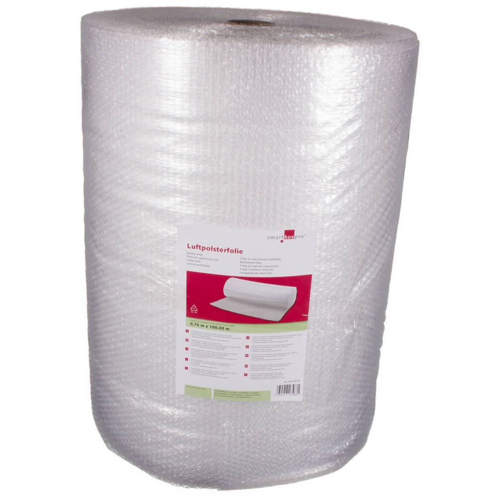 50 µ Luftpolsterfolie Kleinrollen, 0,5 x 10 m