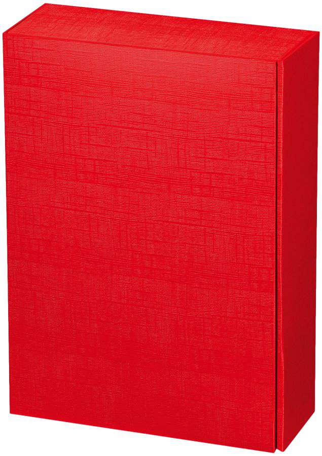 Geschenkbox Strukturprägung 3er Wein/Sekt rot