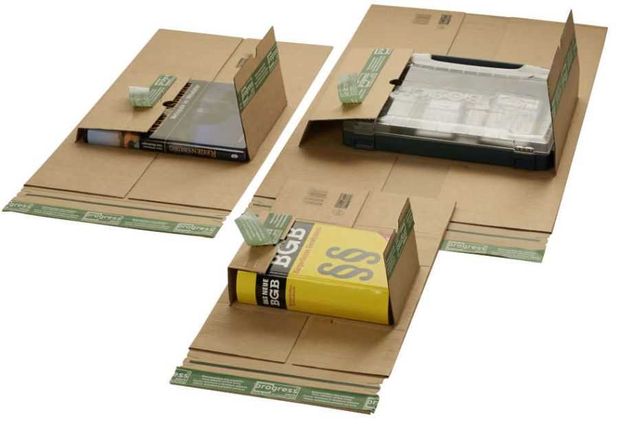 Versandverpackung "Premium Secure" Wellpappe, braun 230 x 165 x 0-70 mm (DIN C5)